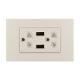 American Standard USB Outlet  VB Series with PC Plate, Copper Parts ,Silver Contact