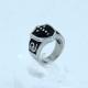 FAshion 316L Stainless Steel Ring With Enamel LRX232