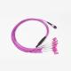 OM4 MMF MPO Fiber Optic Patch Cord Breakout Cable Female Female Connector Type B Polarity