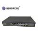 RJ45 100M Industrial Poe Switch 16 POE Port 2 Combo Port With CE Certification