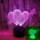 Cupid's love wedding picture Valentine's Arrow Colorful 3D night Light Acrylic Atmosphere Table Lamp Gift