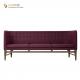 Couch Sofa, Booth Sofa, Hotel Couch, Club Couch, PU Leather Upholstery, High Density Foam, Solid Wooden Base