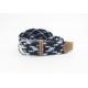 Braided Elastic Belts for Women and Men, Multicolor Stretch Woven Belt with Pin Buckle