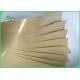 40gsm 60gsm Single Side PE Coated Kraft Paper For Food Packages Bags
