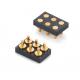 2.54mm Pitch Female 6 Pin PCB Connector Spring Loaded Pogo Pin Connector Smt Type