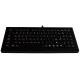 Desktop Black Black Metal Keyboard with numeric keypad and Fn keys , metallic keyboard