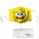 Cartoon Washable Kids Dust Face Mask With PM2.5 filter