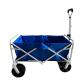 Polyester Solid Four Wheel Foldable Garden Trolley Collapsible Lounge Wagon