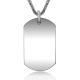 Men's Titanium Stainless Steel Dog Tag Necklace with 20 Inches or 24 Inches Chain(SP265)