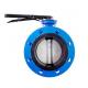 DN500 Ductile Iron Body Double Flange Butterfly Valve for Industrial Applications