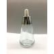 Color Lacquering Glass Dropper Bottle 30ml Bamboo Collar White Dropper Cone