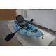 HDPE Plastic Kayak Fishing Boats , Blue Camo Fishing Canoe Kayak Easy Car Top Mount