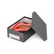 Luxury Shoes Box Packaging Black Corrugated Paper Cardboard Material UV Coating