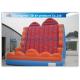 Colorful Inflatable Climbing Wall , Sports Game Velcro Bounce House Mountain