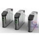 Automatic Fingerprint Turnstile Flap Barrier Gate RFID Access Control For Banks / Hotels