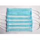 BFE Exceeds 99% Disposable Mouth Mask , 3 Ply Face Mask Low Breathing Resistance
