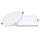 White Dimmable Recessed LED Panel Light 6w 12w 4000K 2 Years Warranty