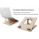 Creative Folding Notebook Stand Macbook Bamboo Wood Computer Cooling Base