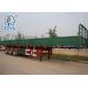 2 pcs 13T Axle Flatbed Container Trailer for 40T loaded with 3.5 Inch kingpin