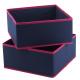 11 Inch Collapsible Storage Bins , 2 Piece Foldable Cloth Storage Box