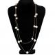 European and American fashion wild pearl long section of the multi-pearl sweater chain
