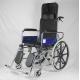 Multi - Function Aluminum Manual Wheelchair With Detachable Elevating Footrest U Shape Commode Seat