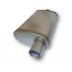 Sports Oval 409 Stainless Steel Exhaust Muffler Polished
