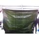 green color 160gsm HDPE woven fabric waterproof PE tarpaulin