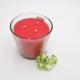 Aroma Home Custom Scented Red Simple Paraffin Candle In Slanted Glass