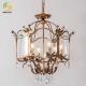 Vintage Glass Dining Room Chandelier Living Room Bedroom Study Candle Crystal Light