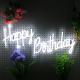 home wall Hanging decoration custom acrylic board happy birthday neon sign