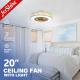 ETL 220V Remote Control Dimmable Modern LED Ceiling Light