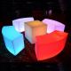waterproof Color Changing Cube Chair with Rechargeable Lithium Battery