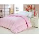 50% White GOOSE Down Pink Cotton Quilt / Duvet Double Stitched Piping for Hotel