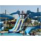 Outdoor playground equipment commercial water slide