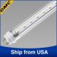 High power T8 9W #3063 pure aluminum led tube light bulbs 100 - 240V , 665Lm