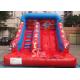 Grand opening kids red clown inflatable slide with full digital printing for sale