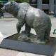 Gnee Garden Outdoor Bronze Polar Bear Sculpture Life Size Customized