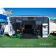 6x2.5m Aluminum Modular Capsule Box Luxury Glamping Tents PVC Cover 3 Rooms