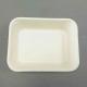 Biodegradable 7.5x6 Inch Bagasse Meal Tray,Unbleached Natural Color Plant Fiber pulp Food tray for meat,fruit,Vegetable