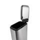 Anti Corrosion 458mm Height Rectangular Stainless Steel Trash Can