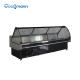 Curve Glass Refrigerated Meat Display Case 1200mm Height Butcher Shop Deli Cabinets 346L