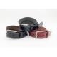 Stitching Embossing Line Womens Genuine Leather Belt 2.8cm Width 108g