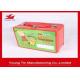 Metal Tinplate Rectangle Lunch Tin Container Box 218 x 165 x 100 MM With Custom Printing
