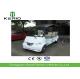 White 4kW Electric Sightseeing Car Designed For Patrol Purpose 8 Passengers Electric Tourist Cart