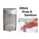 Wall Mount 800ml Touch Soap Dispenser ABS Plastic Material For Bathroom /