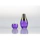 Light Purple Cosmetic Pump Glass Lotion Bottles Glass Skincare Bottles For Serum