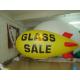 Attractive Yellow Inflatable Advertising Helium Zeppelin with Two Sides Digital Printing