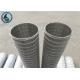 Low Carbon Steel Galvanized Water Well Screen Energy Saving With Large Open Area