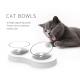 Elevated Double Cat Food Bowls Funny For Small Animals 32.3*16.5*9.5cm